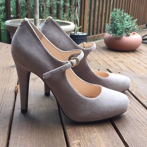 Guess Nude Suede High Heels